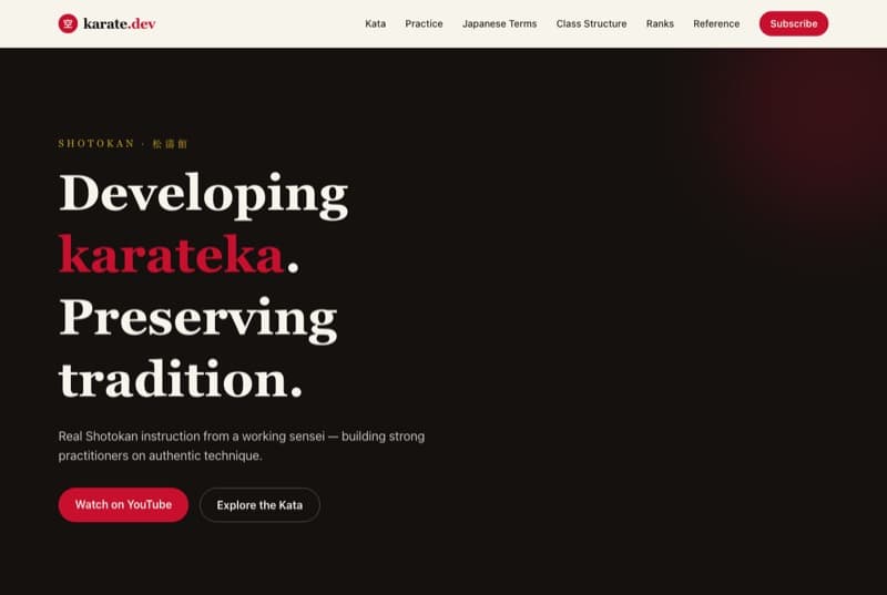 karate.dev website